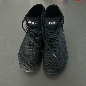 NoBull women’s high top trainer in solid Black (8)